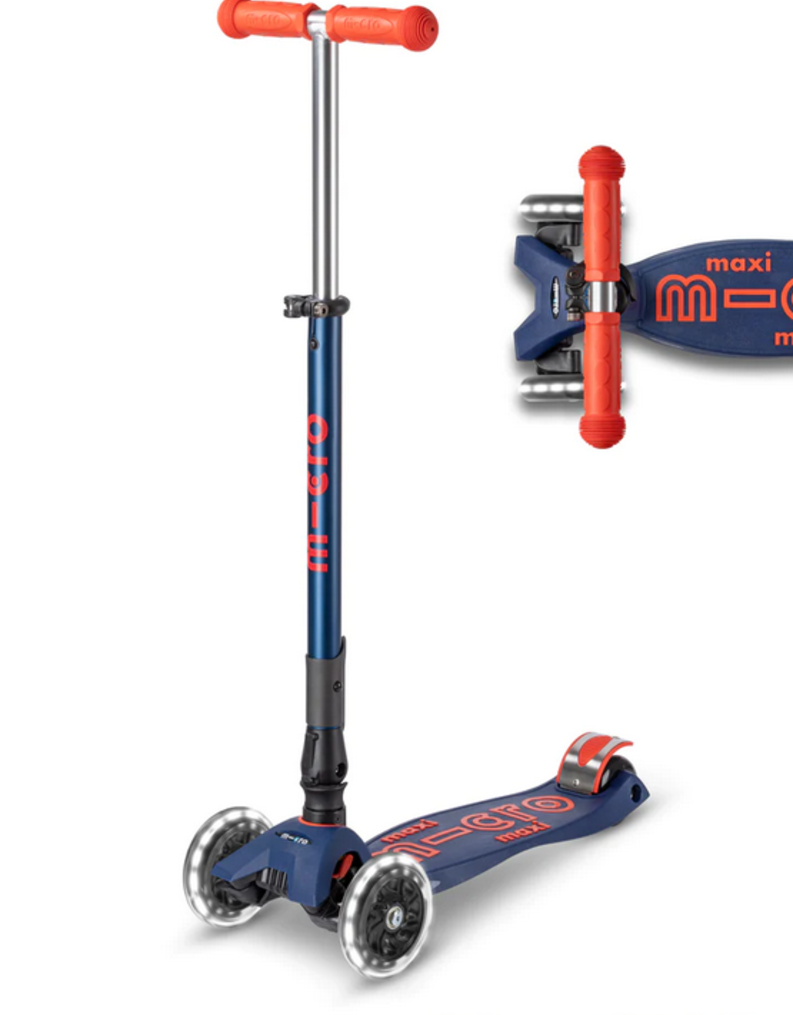 Micro Micro Maxi Deluxe- Folding LED: Navy/Red