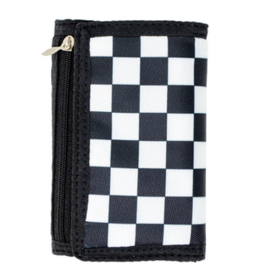 Zomi Gems Checkered Wallet: Blue