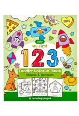 Ooly Toddler Colorin' Book - 123: Shapes & Numbers