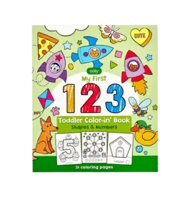 Ooly Toddler Colorin' Book - 123: Shapes & Numbers
