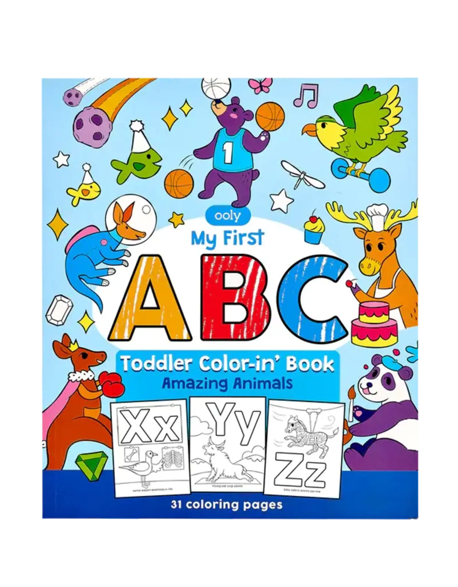 Ooly Toddler Colorin' Book - ABC: Amazing Animals