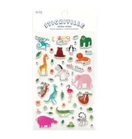 Ooly Stickiville Standard: Zoo Crew (Puffy)