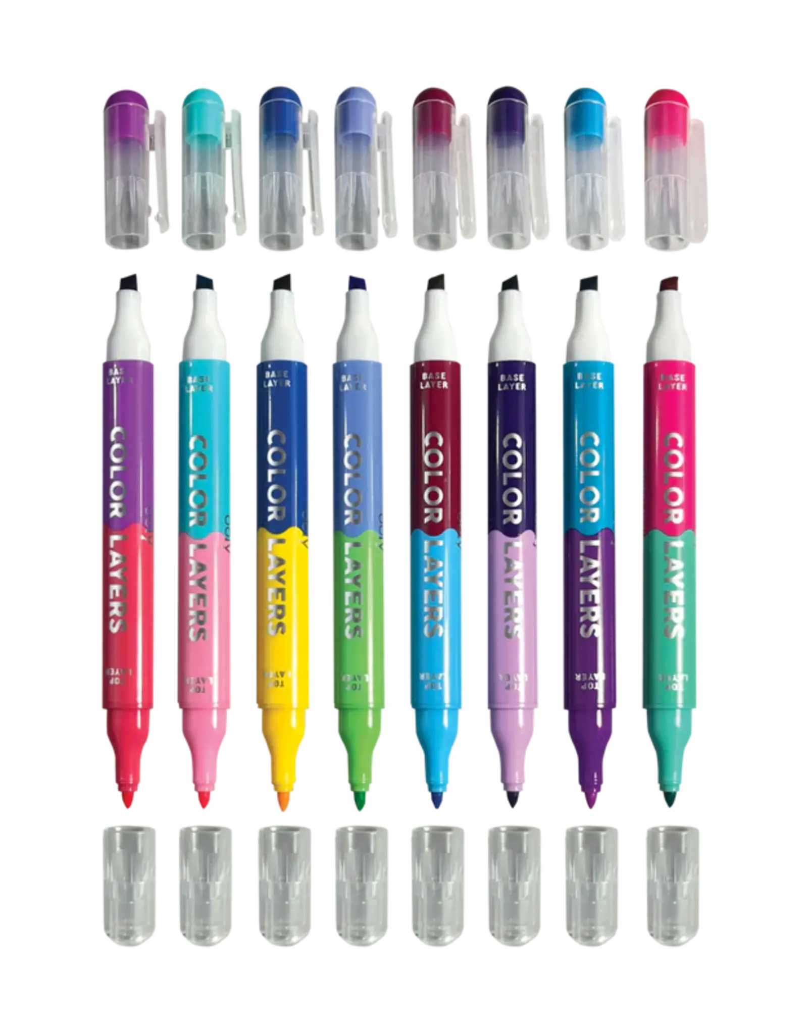 Ooly Color Layers Double-Ended Layering Markers (Set of 8 / 16 Colors)