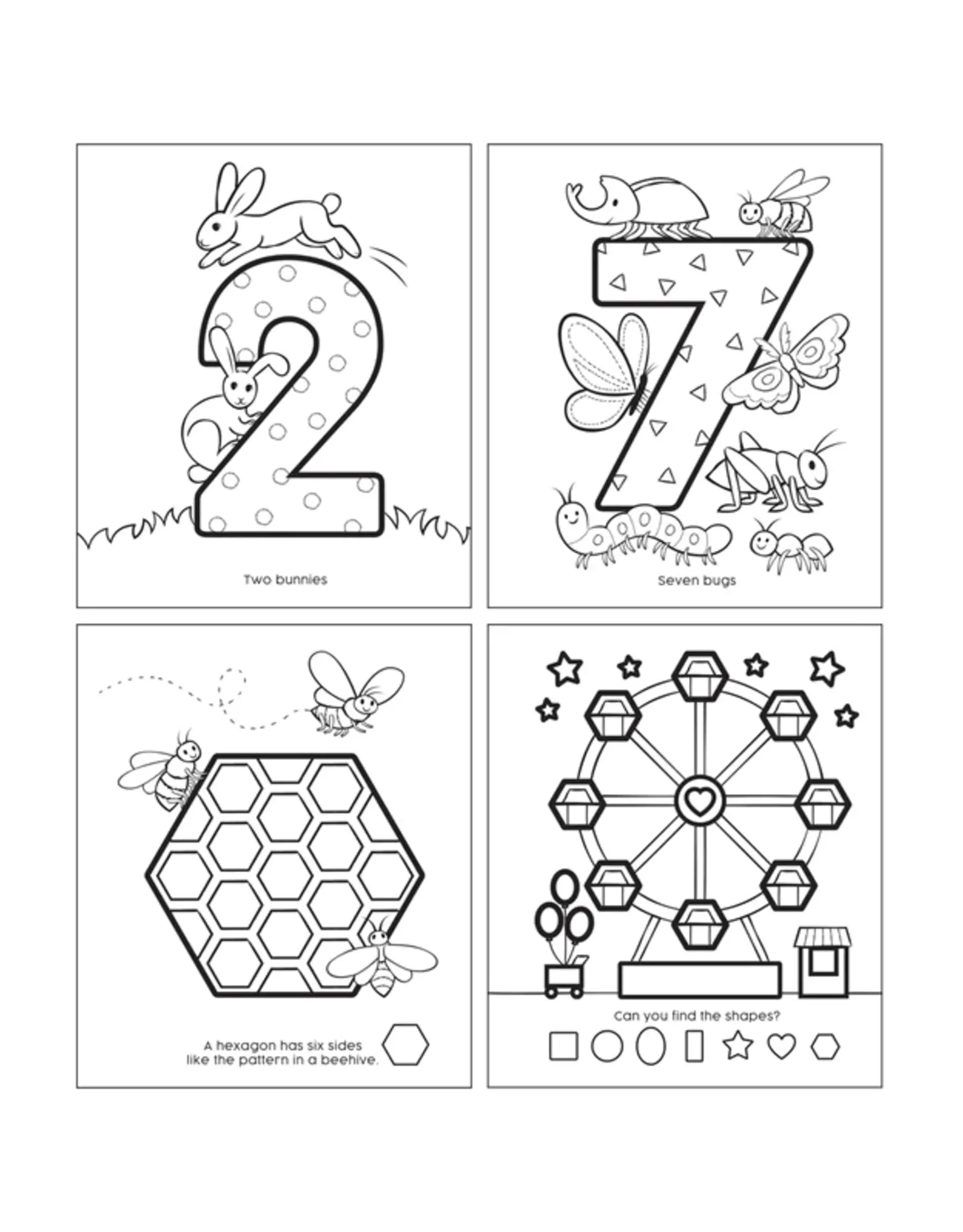 Ooly Toddler Colorin' Book - 123: Shapes & Numbers