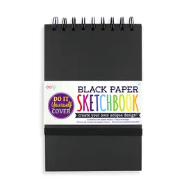 Ooly D.I.Y. Sketchbook - Small Black Paper (5" x 7.5")