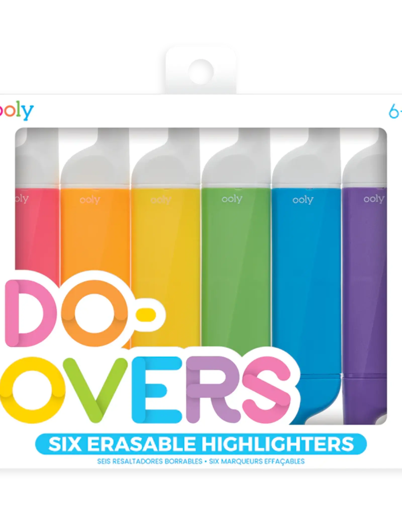 Ooly Do-Overs Erasable Highlighters - Set of 6