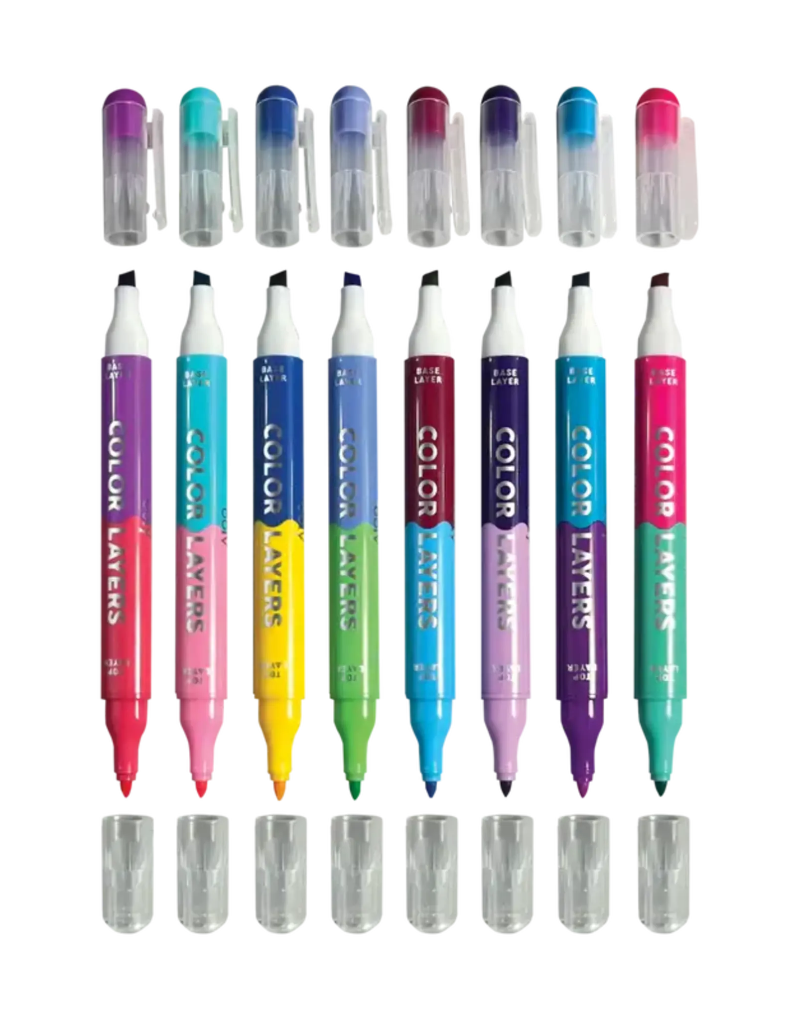 Ooly Color Layers Double-Ended Layering Markers (Set of 8 / 16 Colors)