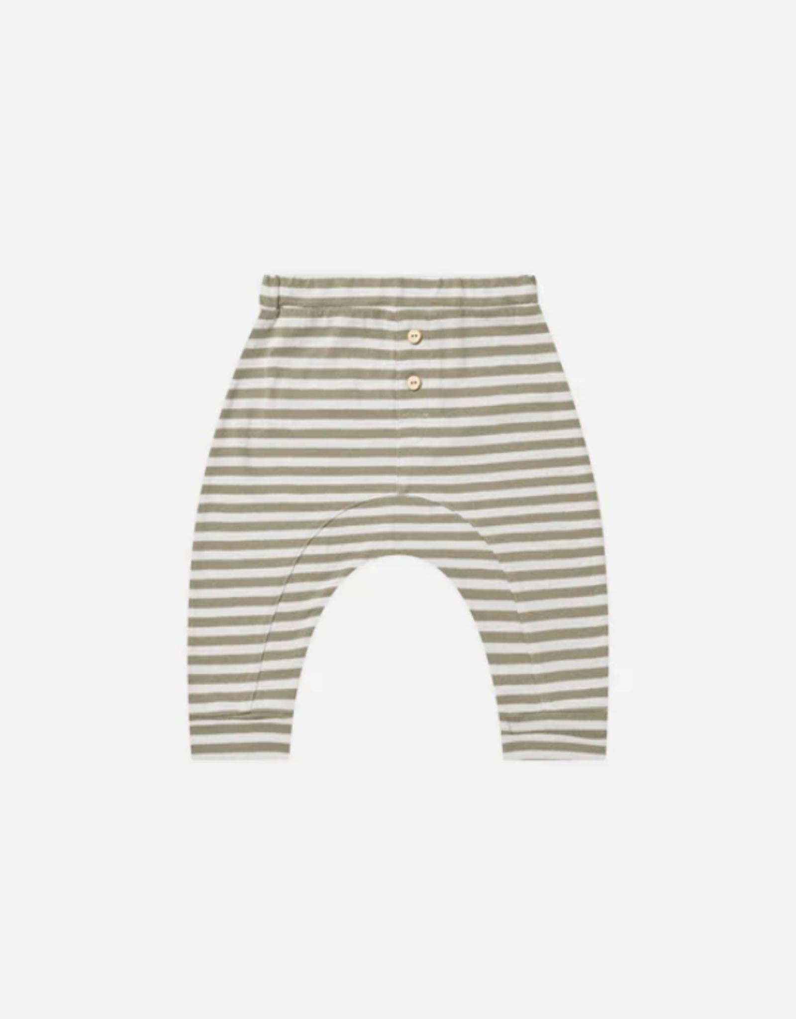 Rylee+Cru 6-12mo: Baby Cru Pant - Fern stripe