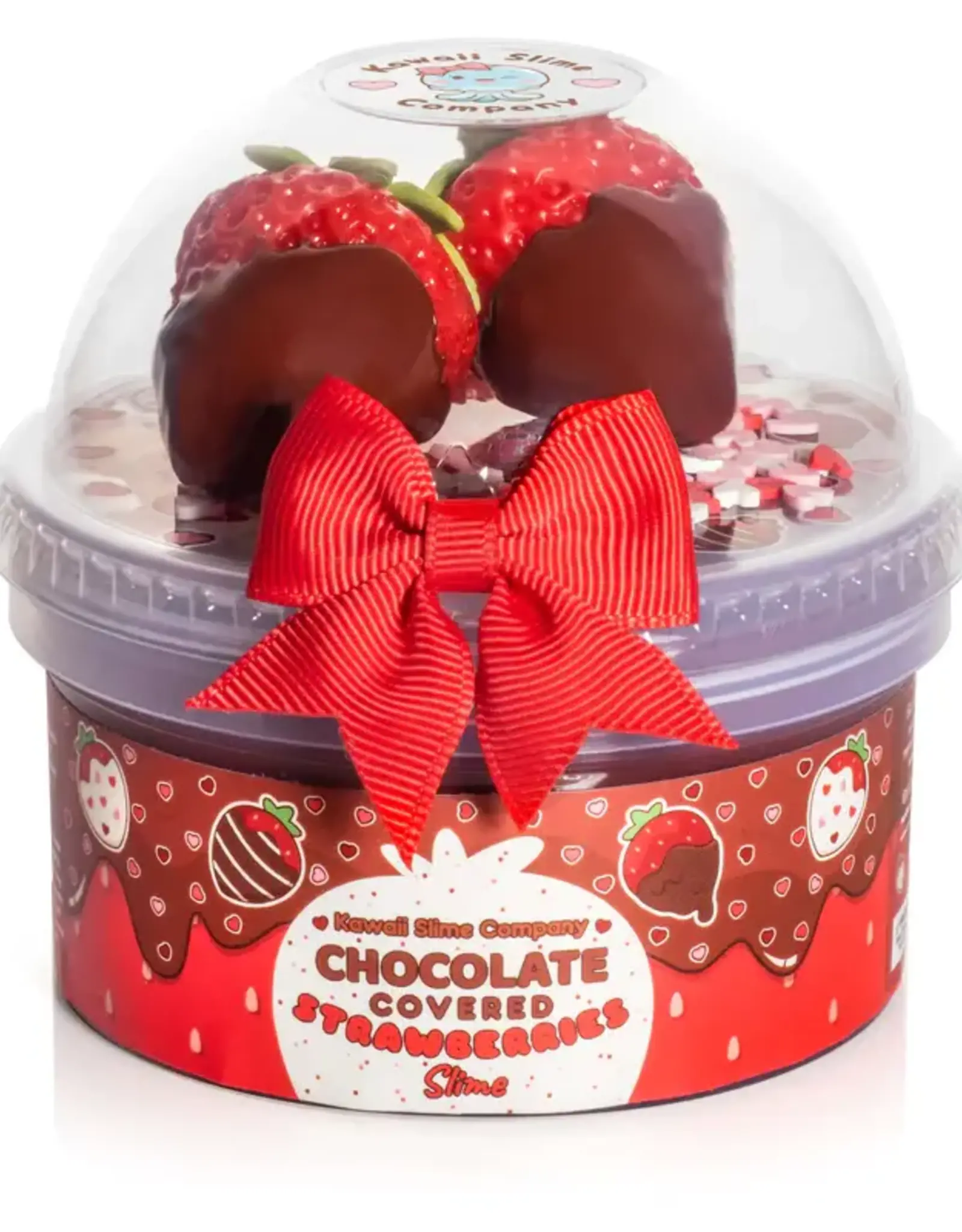 Kawaii Slime Company Chocolate Covered Strawberries Glossy Slime