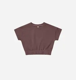 Rylee+Cru 6-7YO: Cinched Jersey Tee - Plum