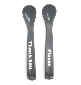 Bella Tunno Spoon Set: Thank You Please - Shadow Grey