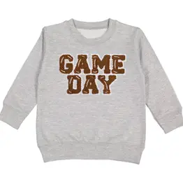 Wink 5/6YO: Game Day Patch Sweatshirt - Gray