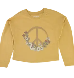 Tiny Whales 4YO: Long Sleeve - Peace Flowers