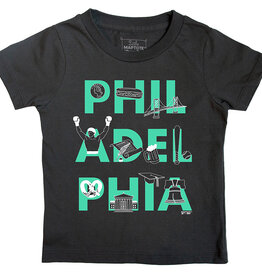 MapTote 2T: T-Shirt - Philadelphia Font