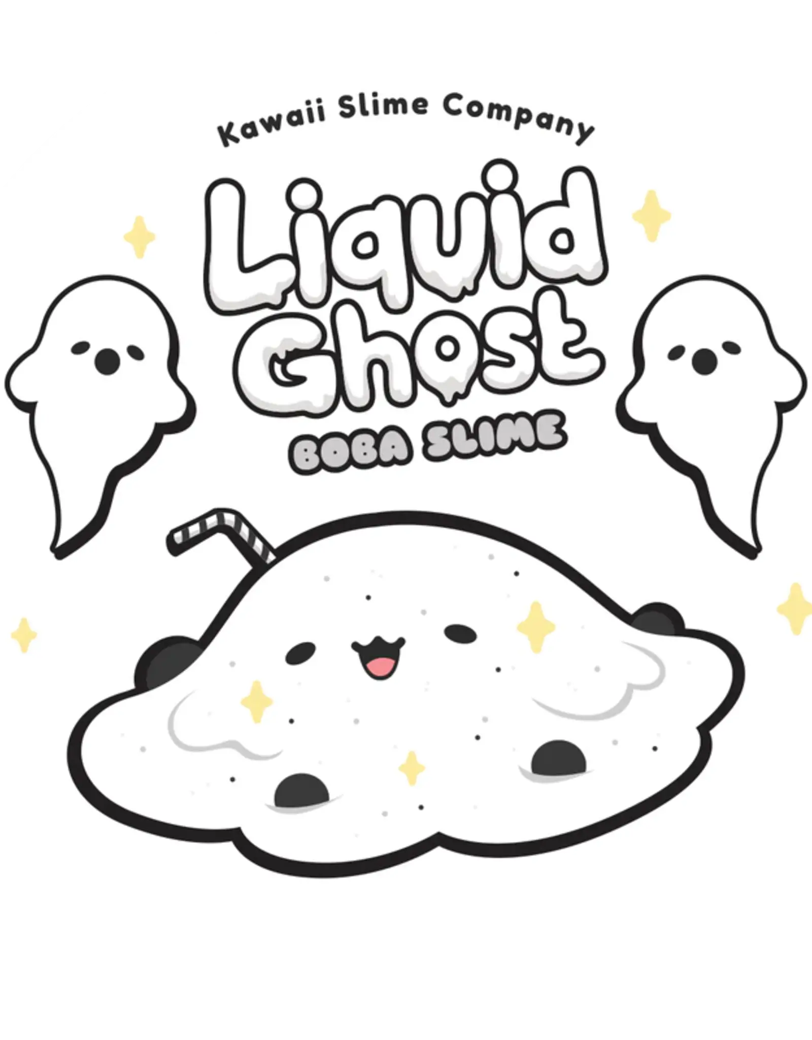 Kawaii Slime Company Liquid Ghost Boba Slime