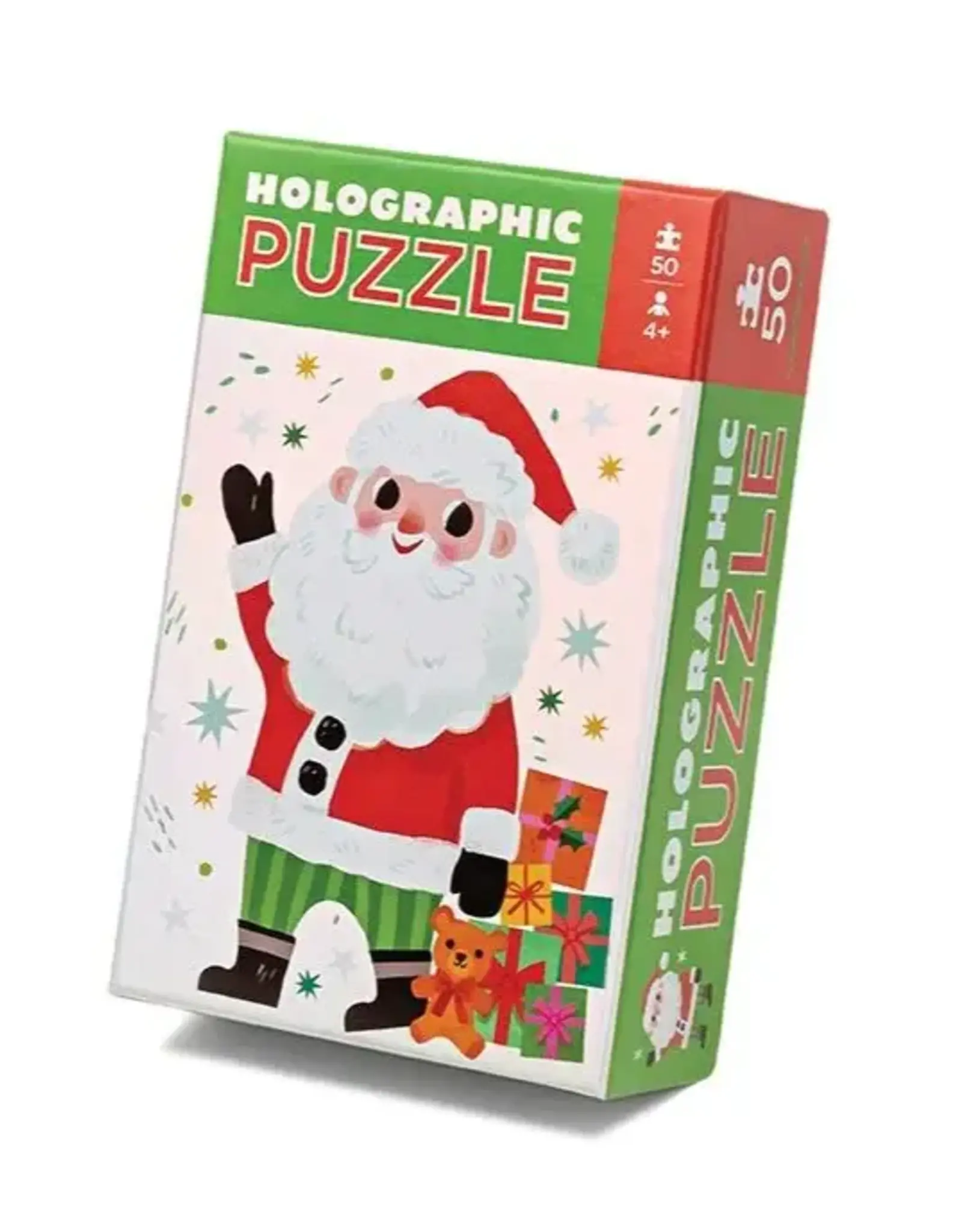 Crocodile Creek 50pc Puzzle: Holographic Santa