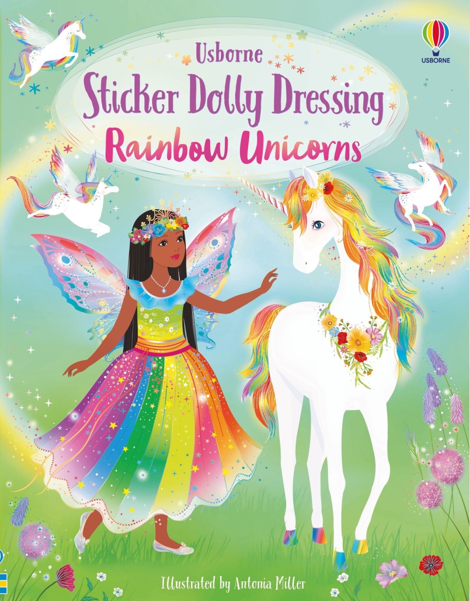 Usborne Sticker Dolly Dressing: Rainbow Unicorn
