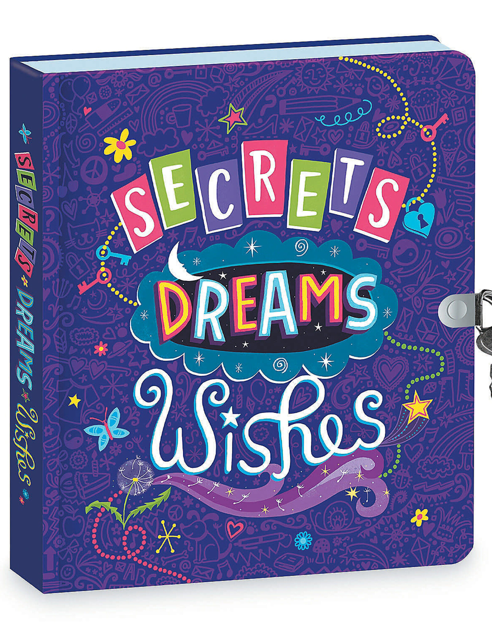 Peaceable Kingdom Locked Diary: Glow-in-the-dark Secrets, Dreams, Wishes