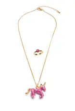 Creative Education Glitter Pink Unicorn NL and Ring Set