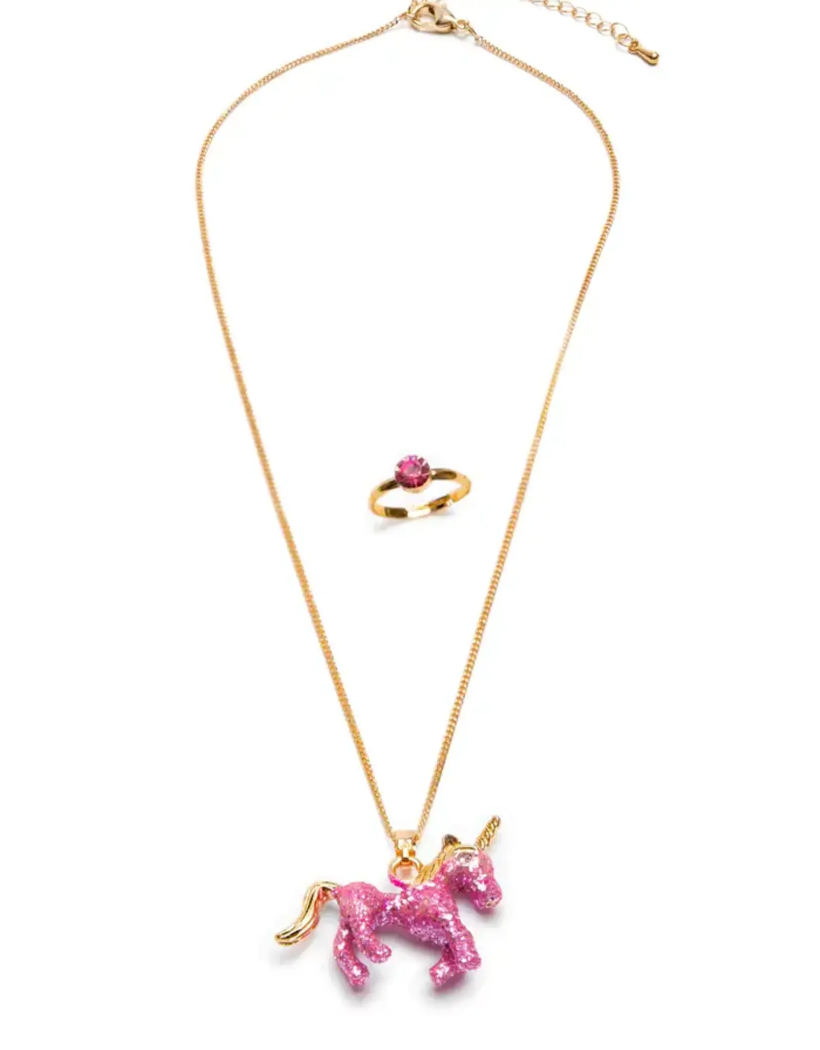 Creative Education Glitter Pink Unicorn NL and Ring Set