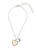 Creative Education Butterfly Heart Locket Necklace