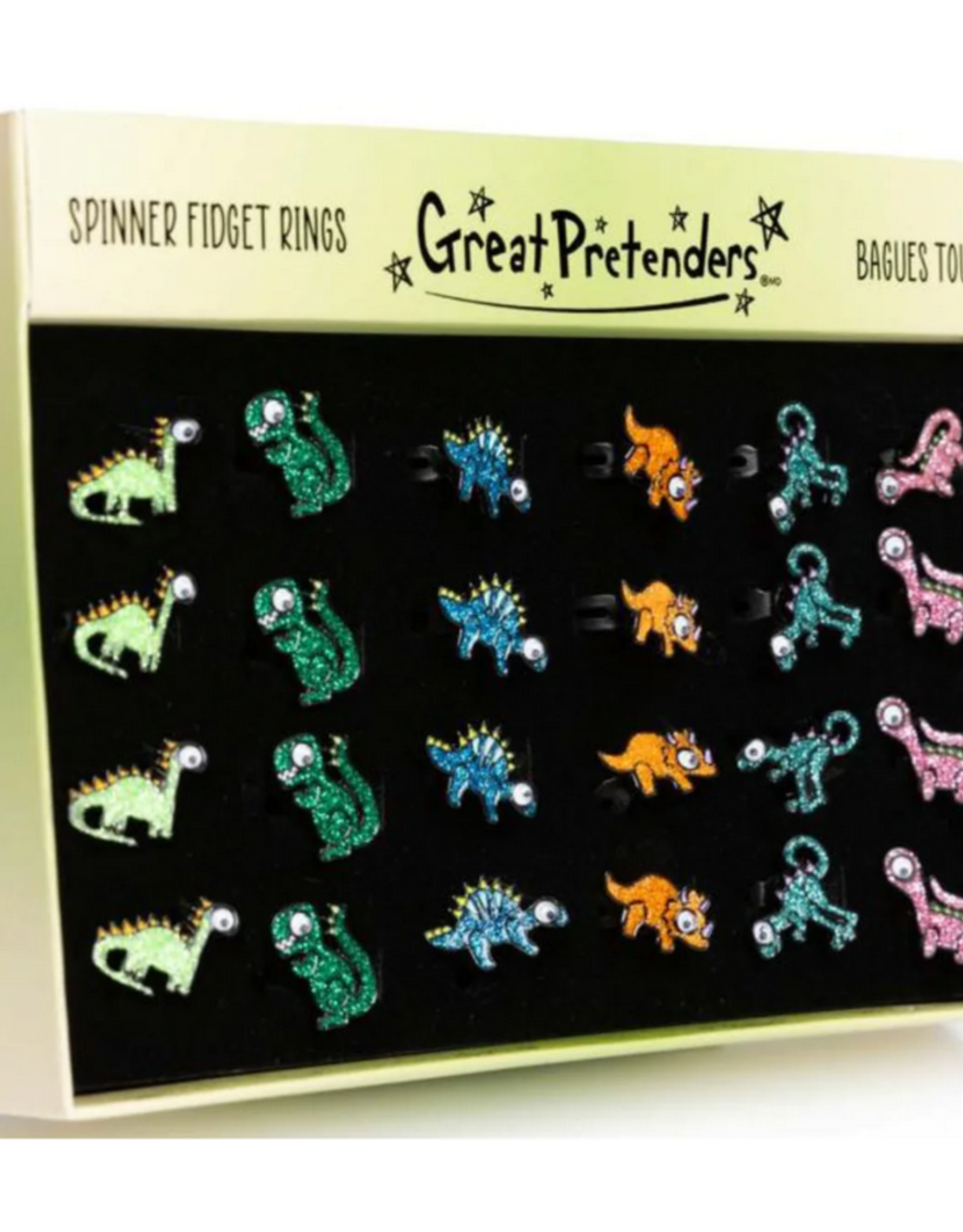 Creative Education Spinner Fidget Rings: Dinosaur