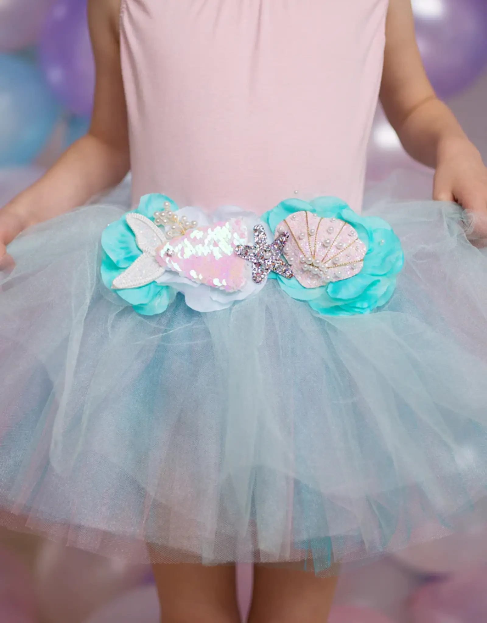 Creative Education Mermalicious Tutu, Pastel Aqua, Size 4-6