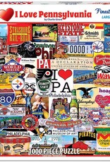 White Mountain Puzzles 1000pc Puzzle: I Love Pennsylvania