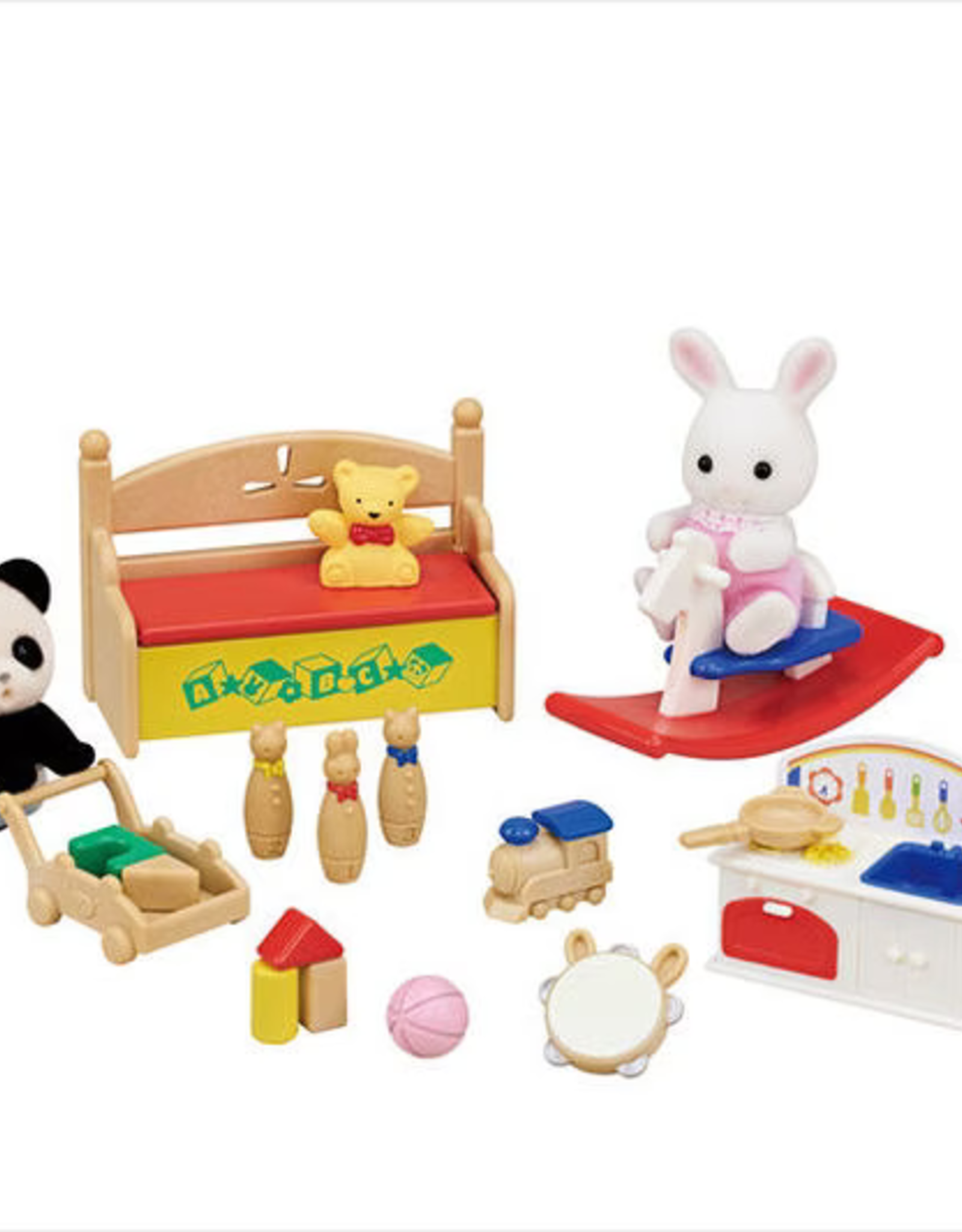 Epoch Everlasting Play Baby's Toy Box - Snow Rabbit & Panda Babies