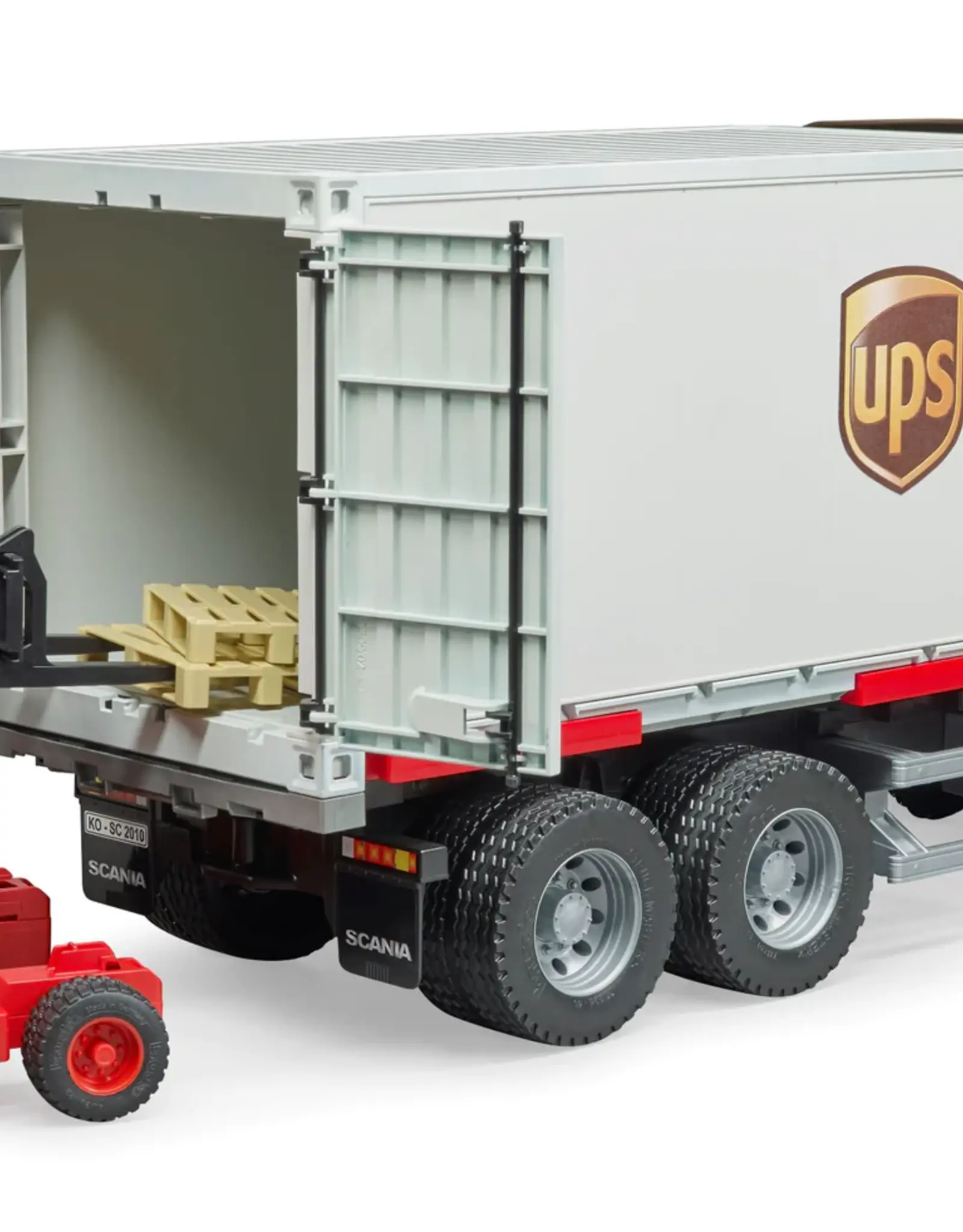 Bruder MACK Granite UPS Logistics Truckw/ Forklift