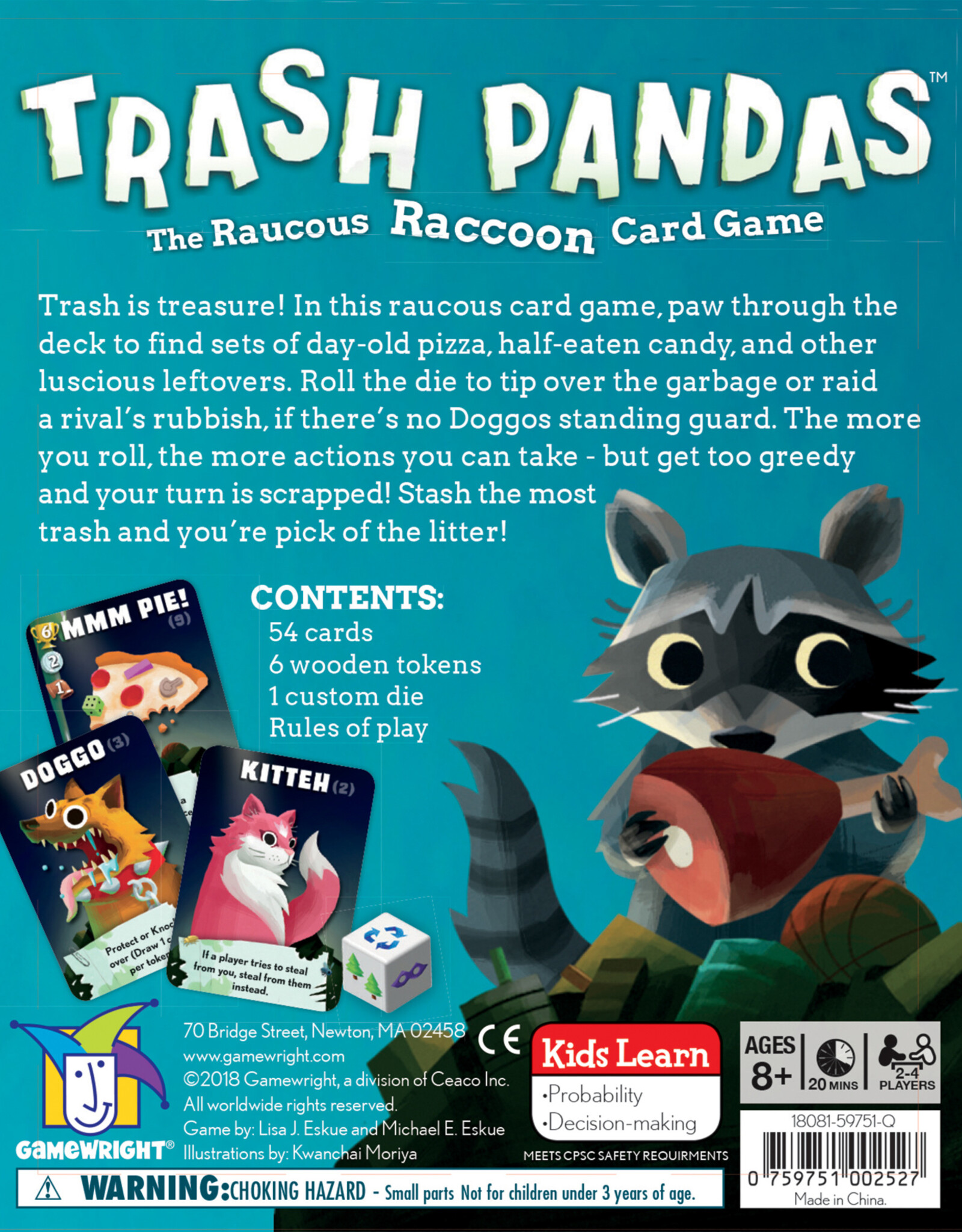 Gamewright Trash Pandas