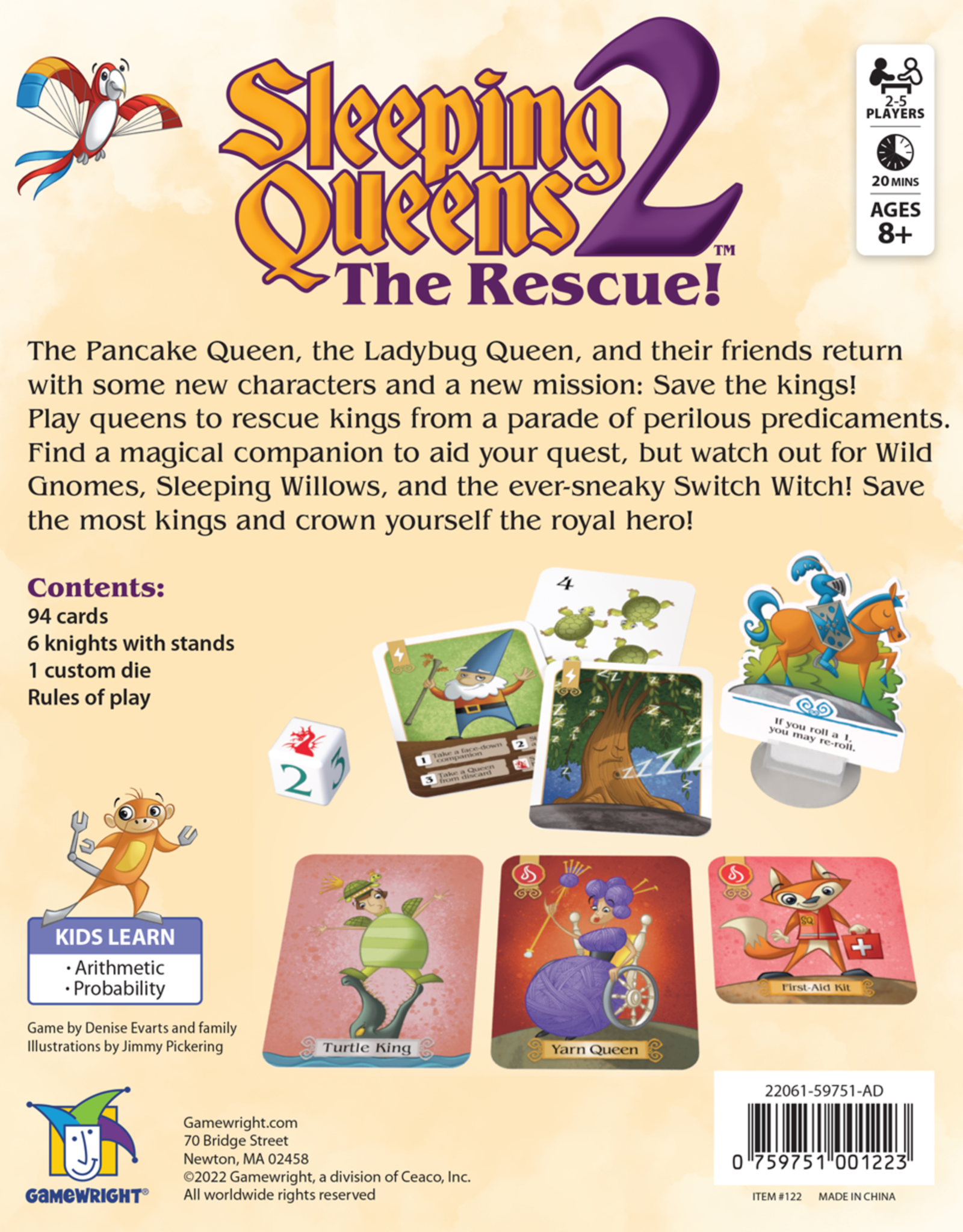 Gamewright SLEEPING QUEENS 2, THE RESCUE!