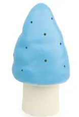 Hotaling Lamp: Small Mushroom Blue w/Plug