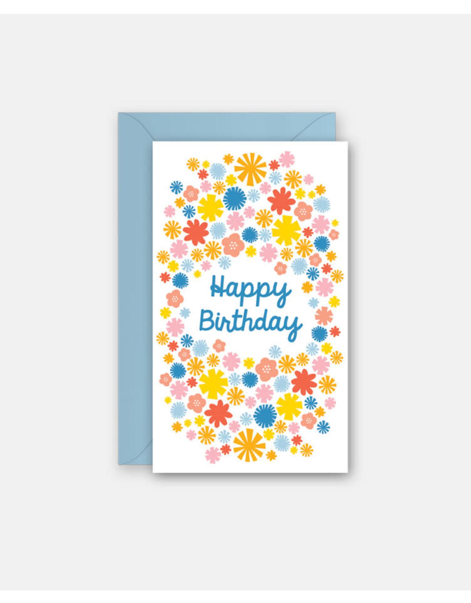 Rock Paper Scissors Enclosure Card: Mini Floral Bday