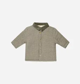 QuincyMae 0-3mo: Ford Jacket - Forest Micro Plaid
