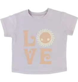 Tiny Whales 6YO: Love Boxy T-Shirt - Lilac