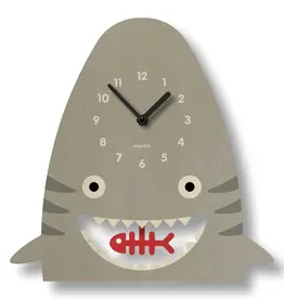 Modern Moose Shark Pendulum Clock - Wood