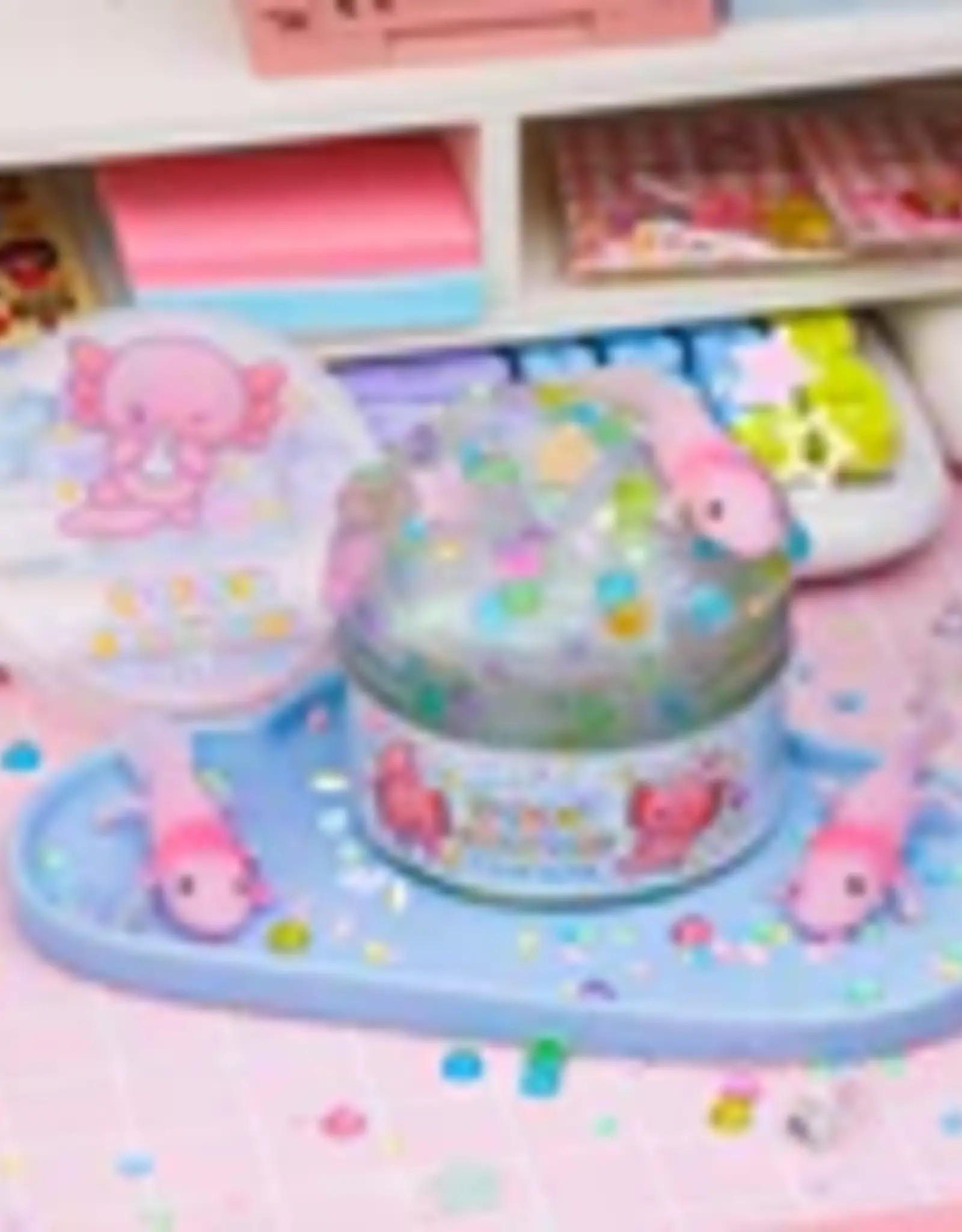 Kawaii Slime Company Baby Axolotl Clear Slime