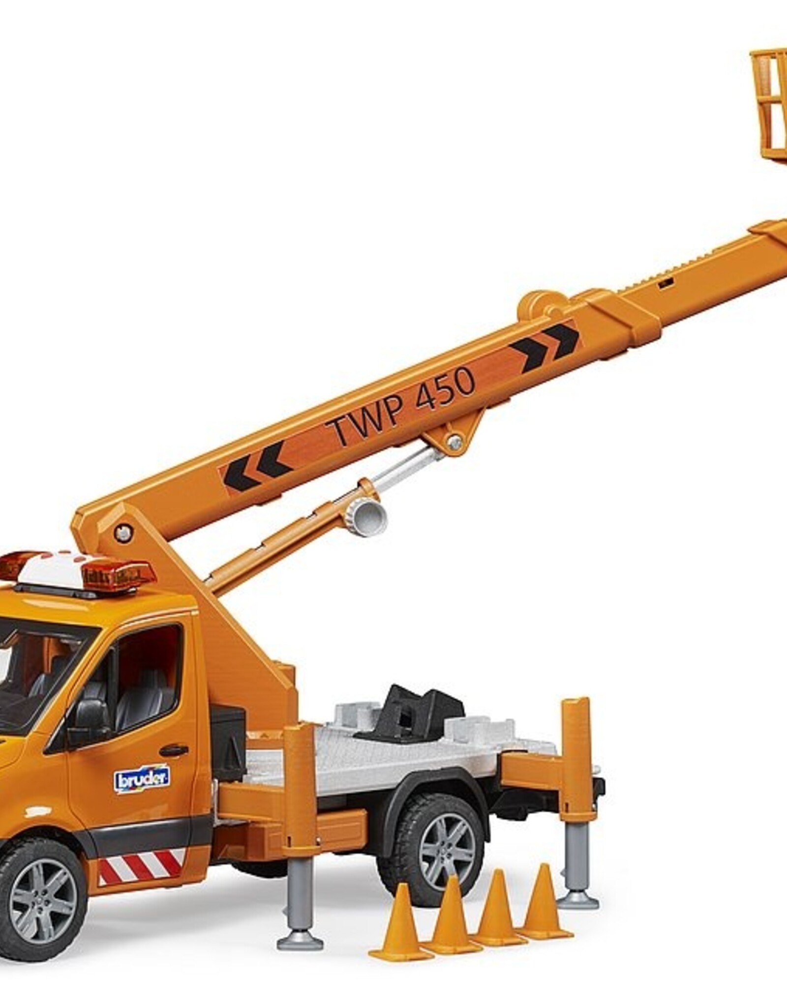 Bruder MB Sprinter Service Truck w/ Crane and Man Basket
