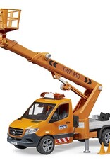 Bruder MB Sprinter Service Truck w/ Crane and Man Basket