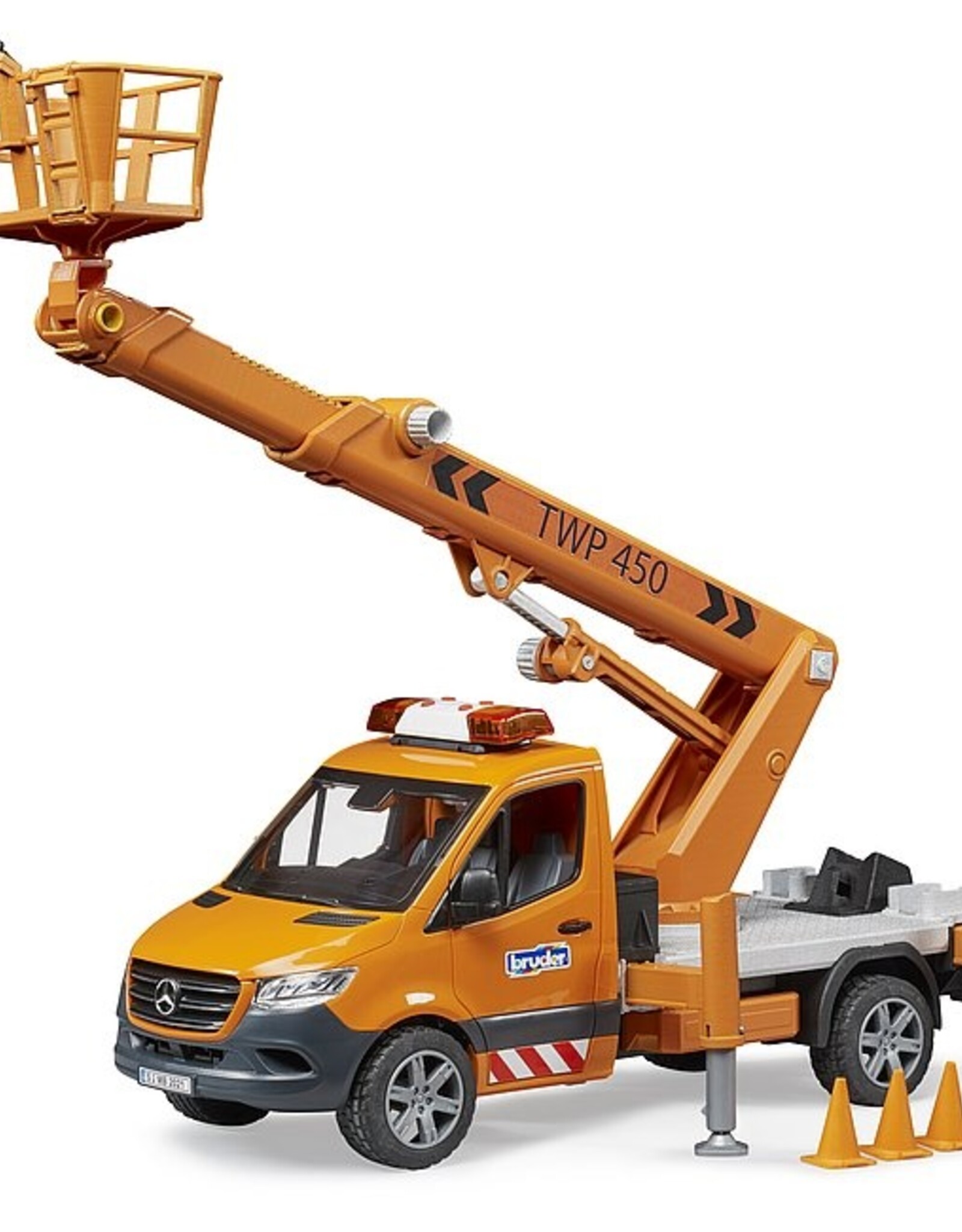 Bruder MB Sprinter Service Truck w/ Crane and Man Basket