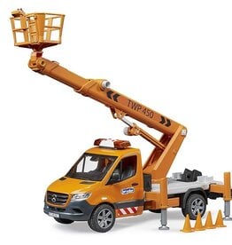 Bruder MB Sprinter Service Truck w/ Crane and Man Basket