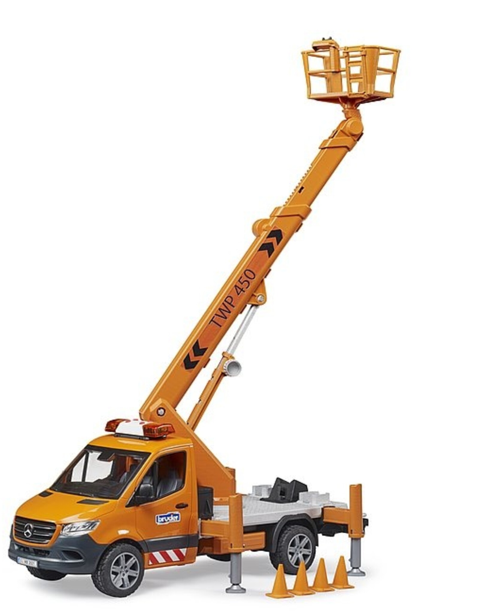Bruder MB Sprinter Service Truck w/ Crane and Man Basket