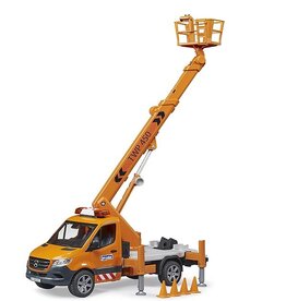 Bruder MB Sprinter Service Truck w/ Crane and Man Basket