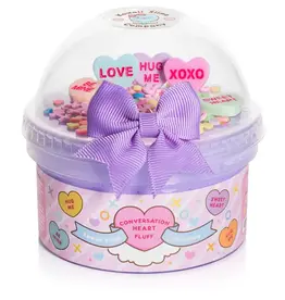 Kawaii Slime Company Conversation Heart Fluff Slime