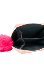 Zomi Gems Shiny Heart Patch Wallet: Pink