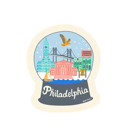 MapTote Sticker: Philadelphia Snowglobe