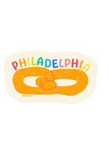MapTote Sticker: Philadelphia Rainbow Pretzel