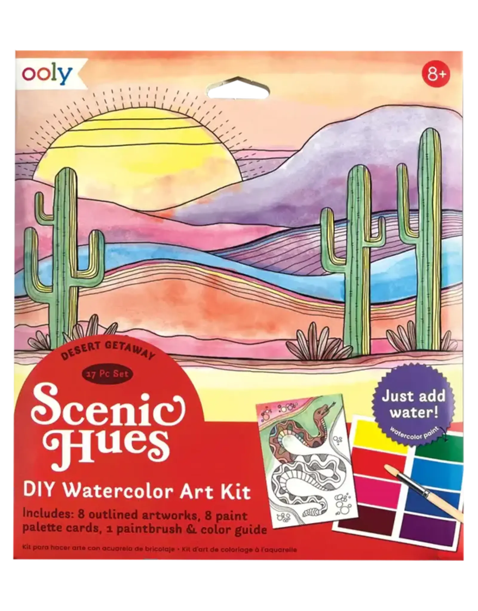 Ooly Scenic Hues D.I.Y. Watercolor Art Kit - Desert Getaway