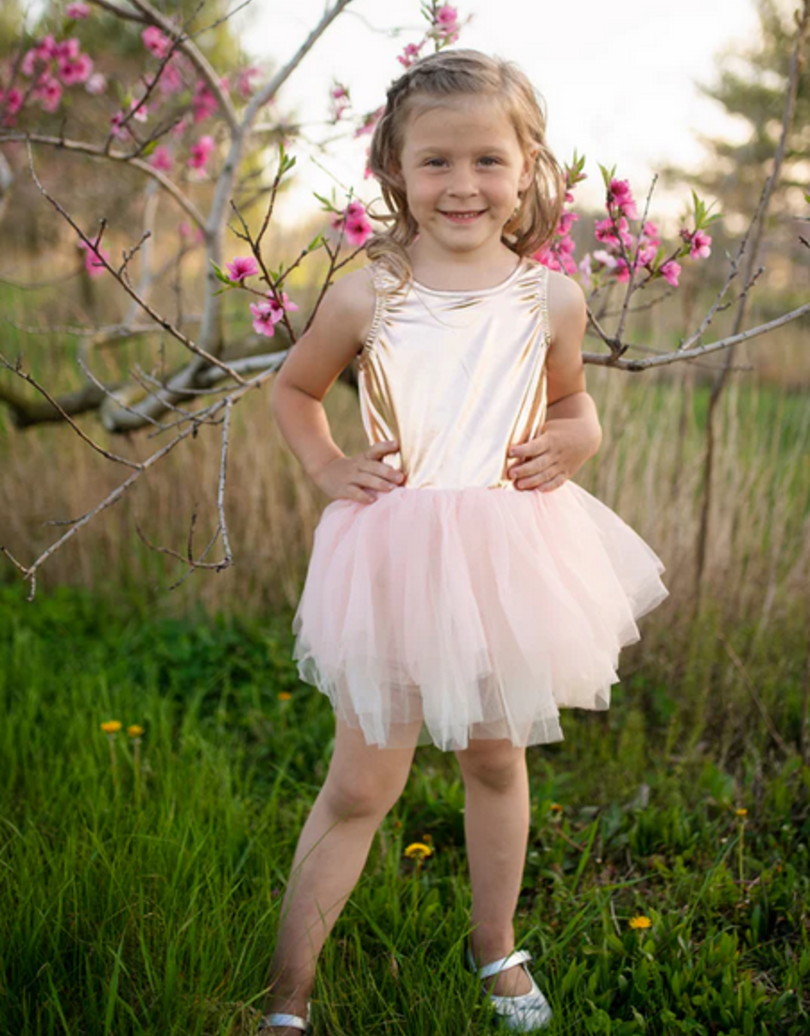 Creative Education Ballet Tutu Dress, Rose Gold, Size 5-6